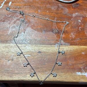 Silver Floral Necklace